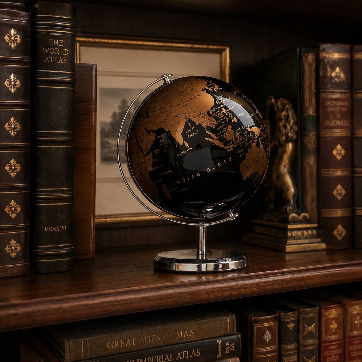 Galileo World Globe Desk Ornament