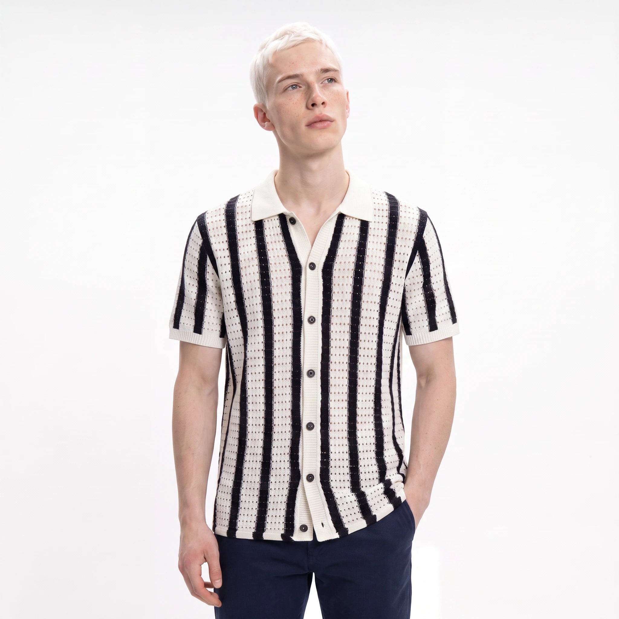 Palermo Knitted Button Down Polo