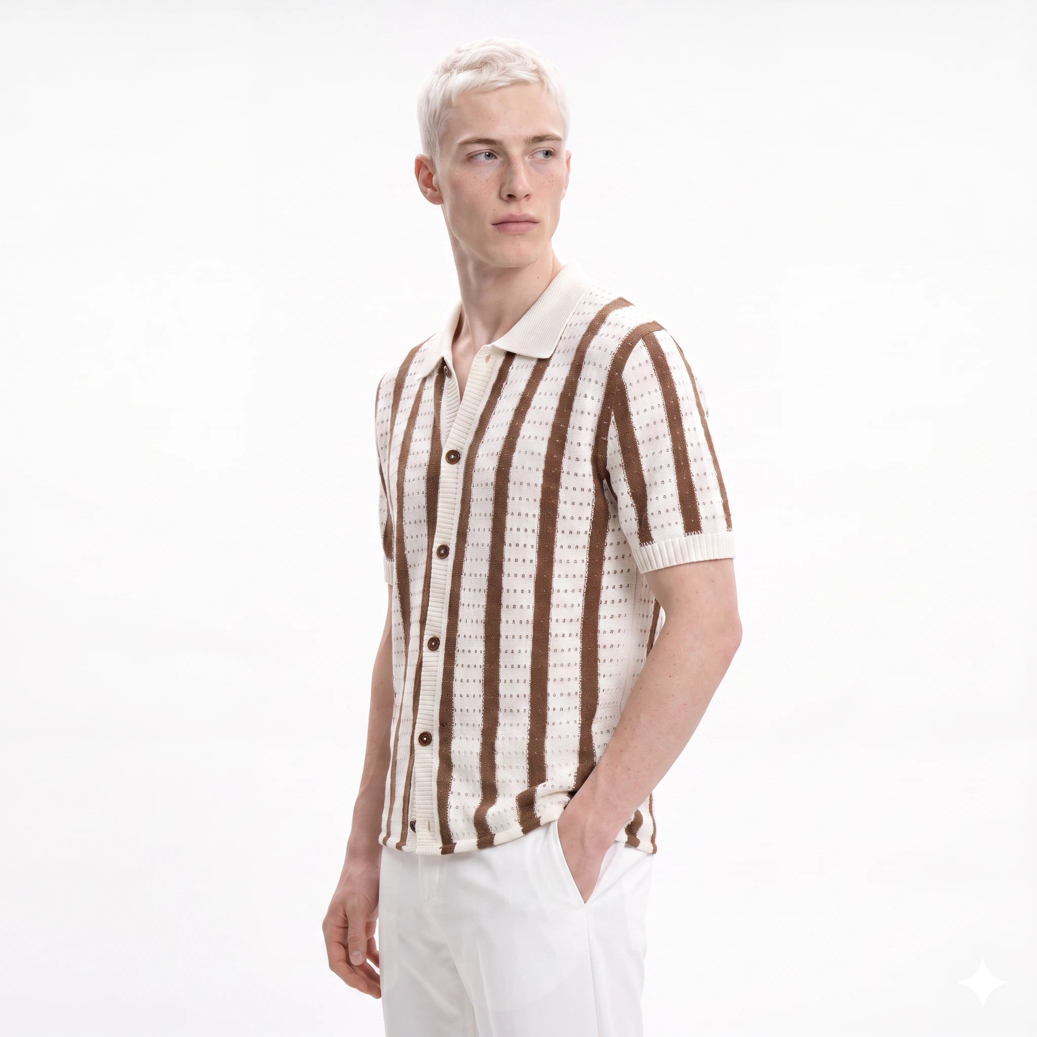 Palermo Knitted Button Down Polo