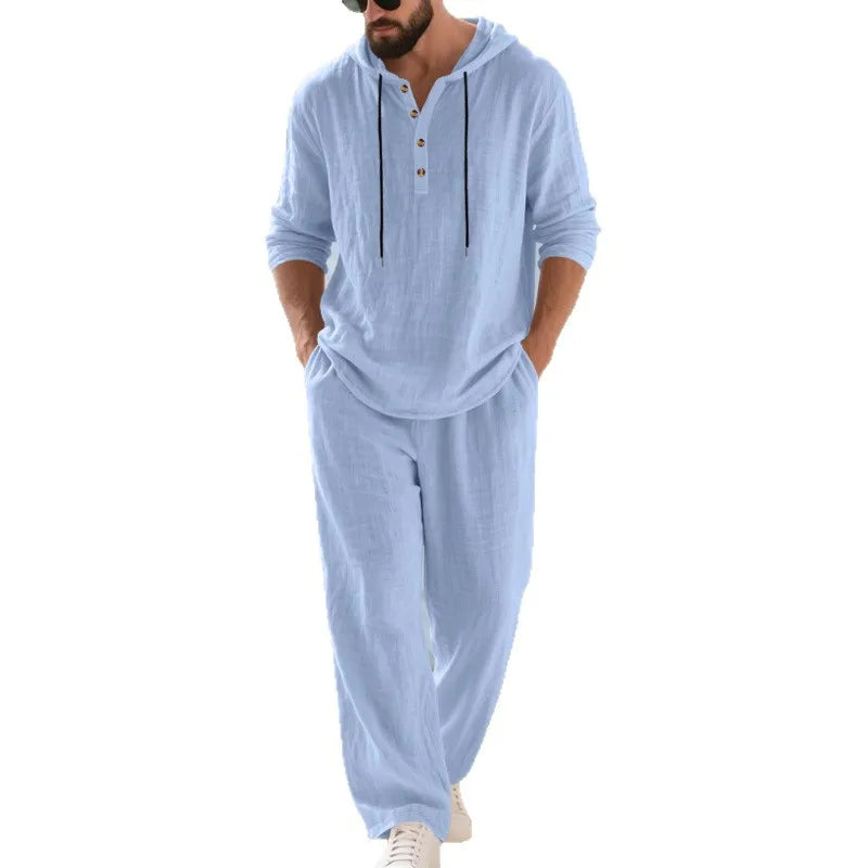 Barcelona Linen Henley Set