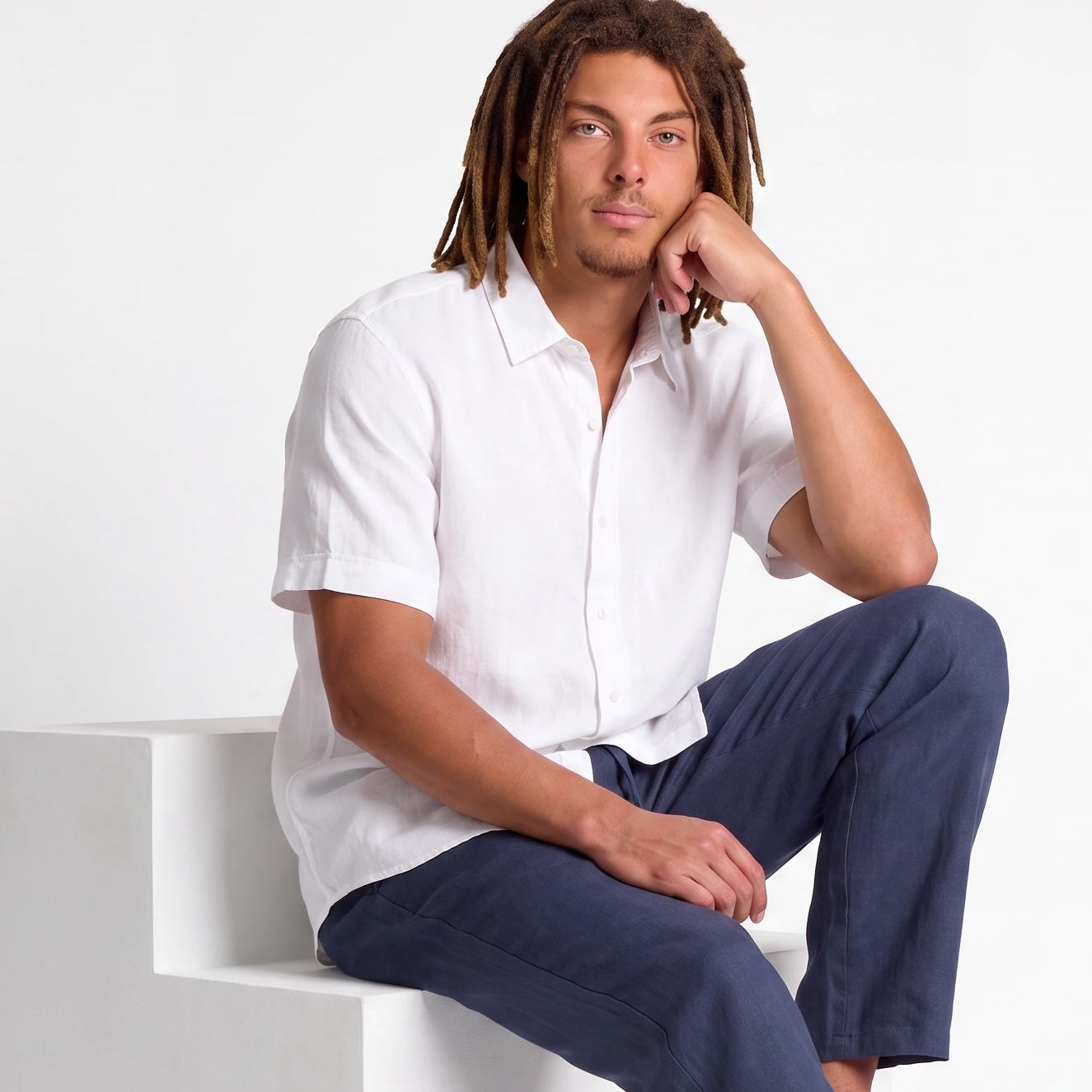 Old Money Linen Resort Combo - Short Sleeve
