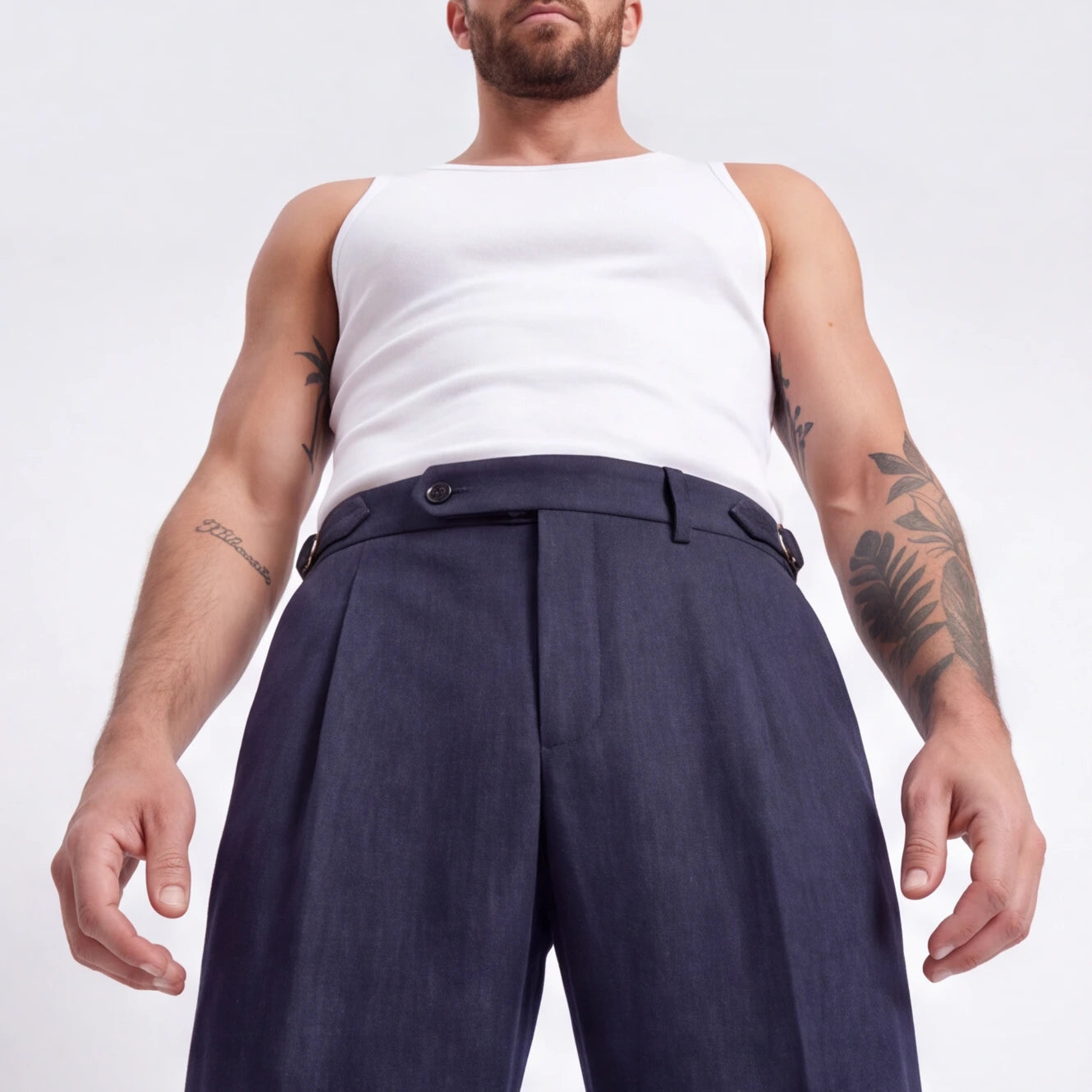 Borallay Herringbond Tweed Trouser