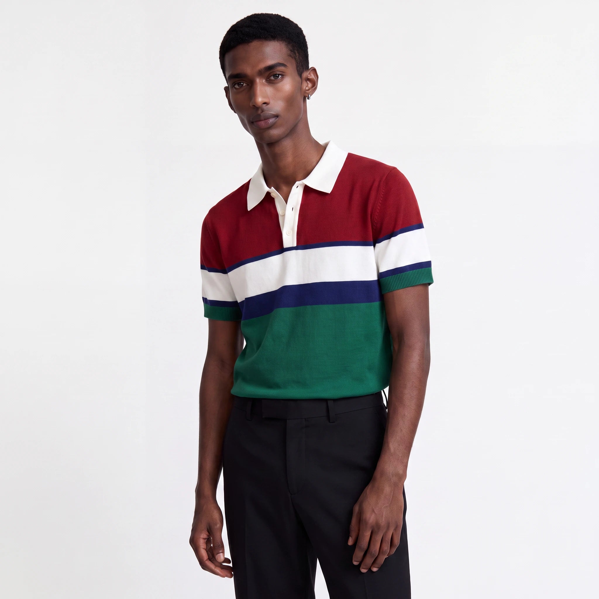 Antala Knitted Polo Top
