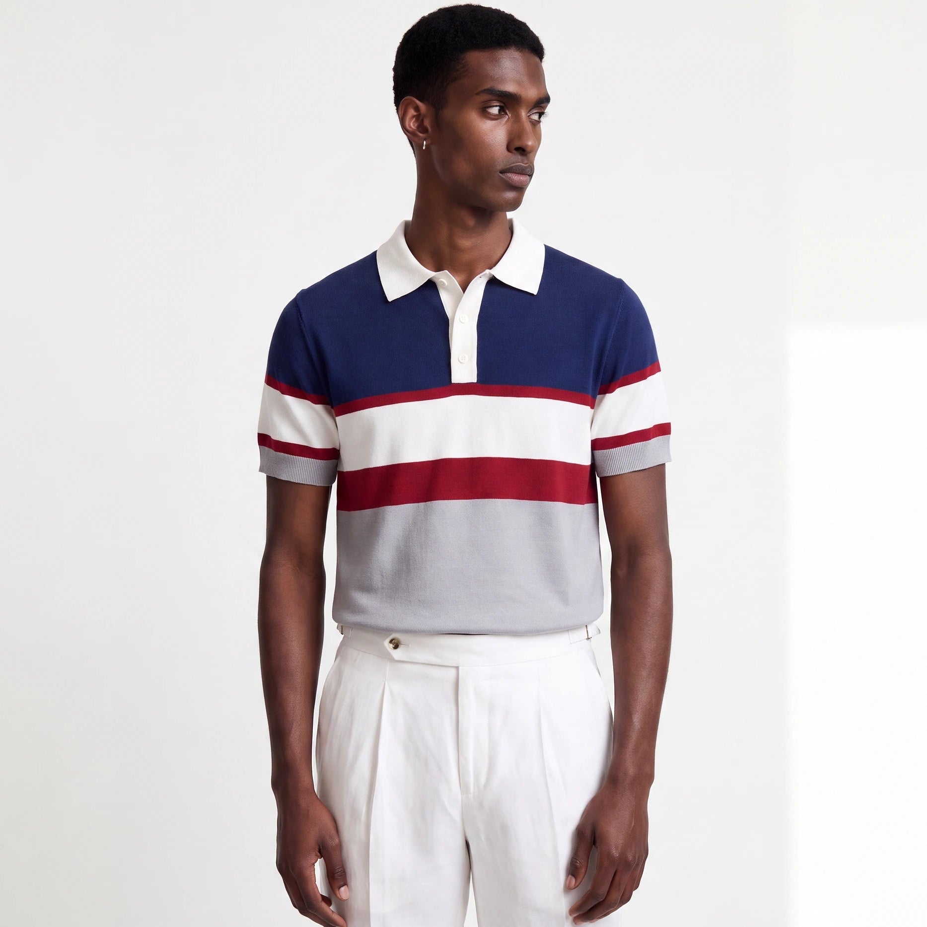Antala Knitted Polo Top