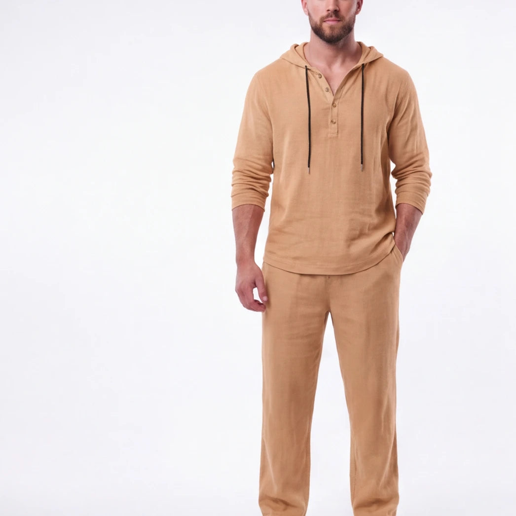 Barcelona Linen Henley Set