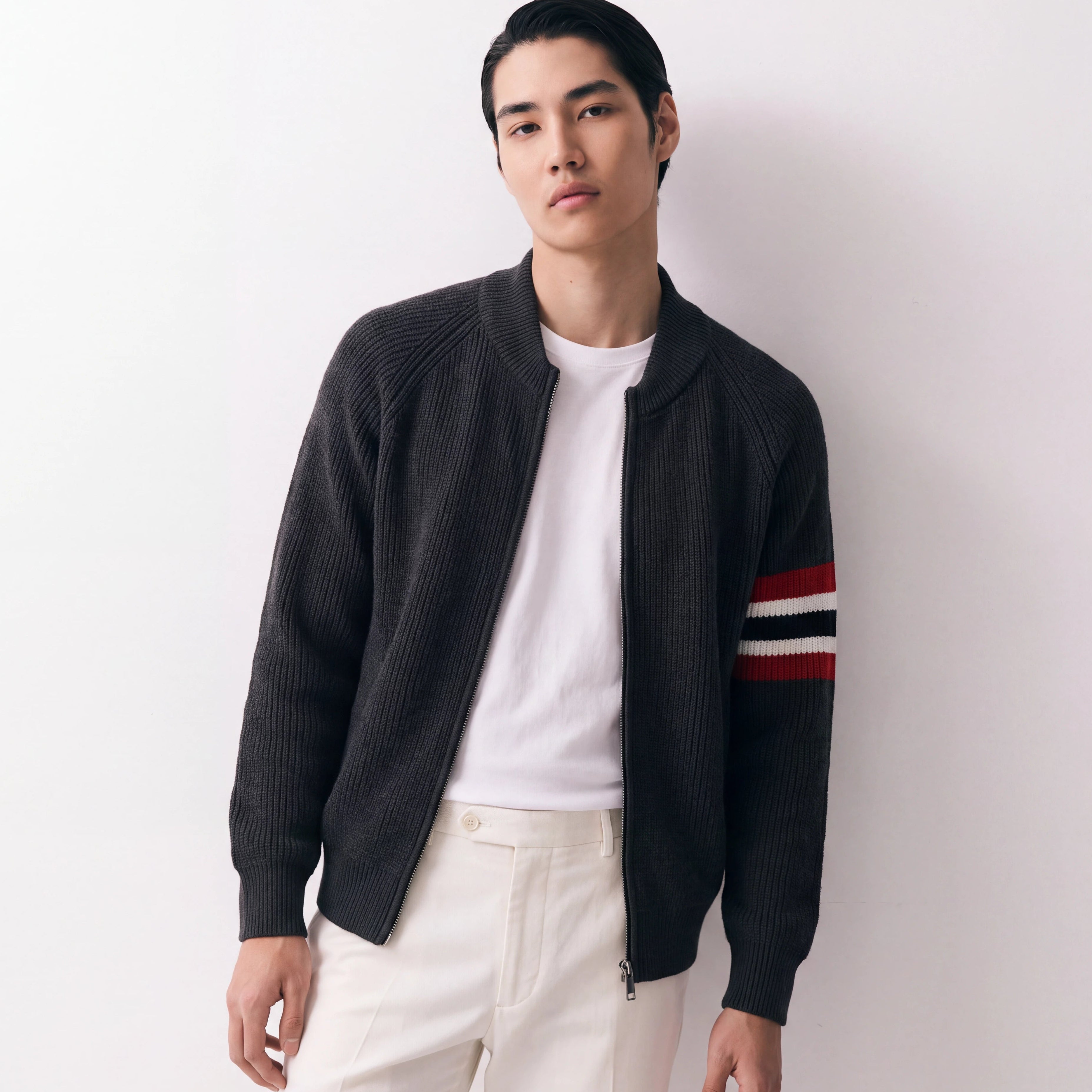 Thomas Knit Zip Cardigan