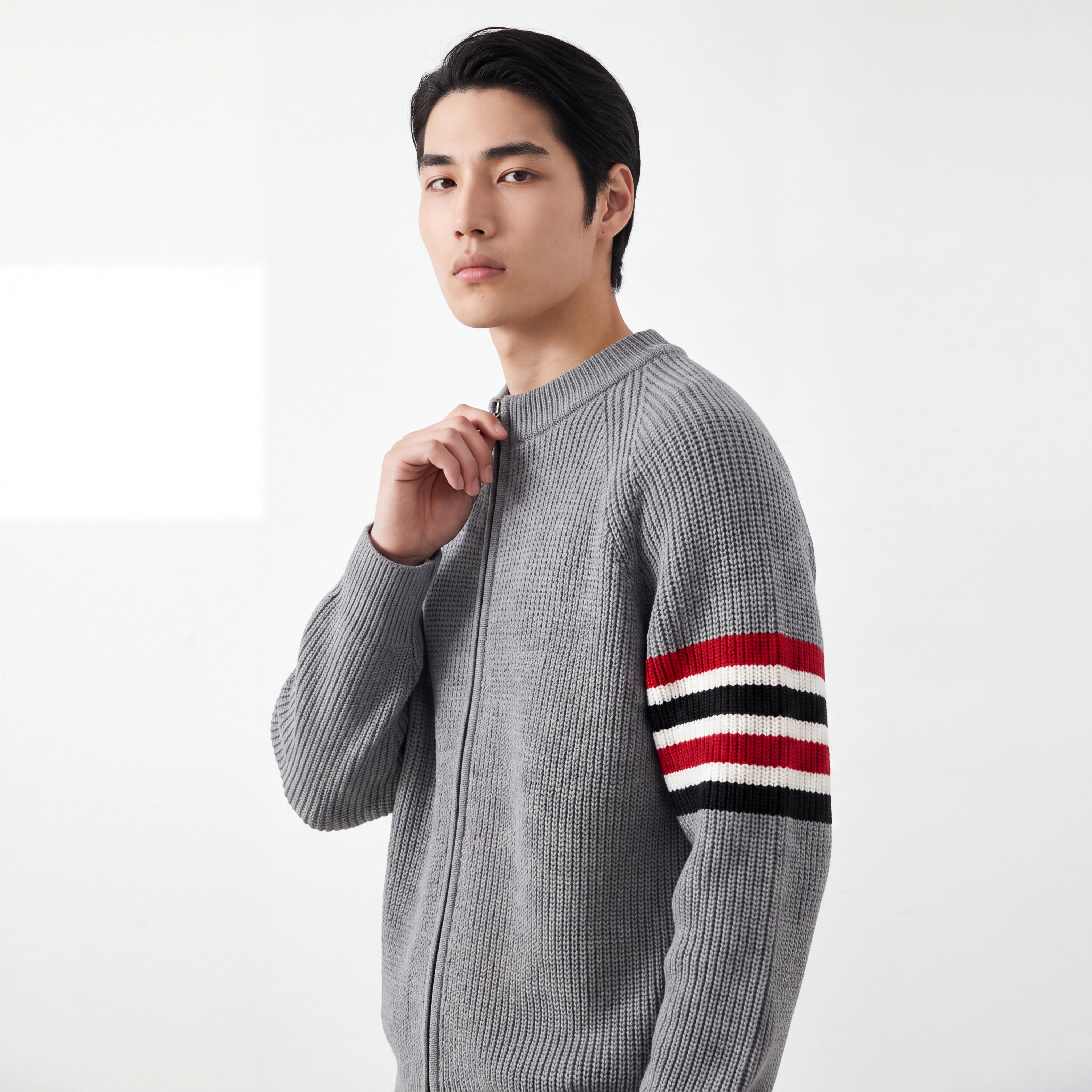 Thomas Knit Zip Cardigan