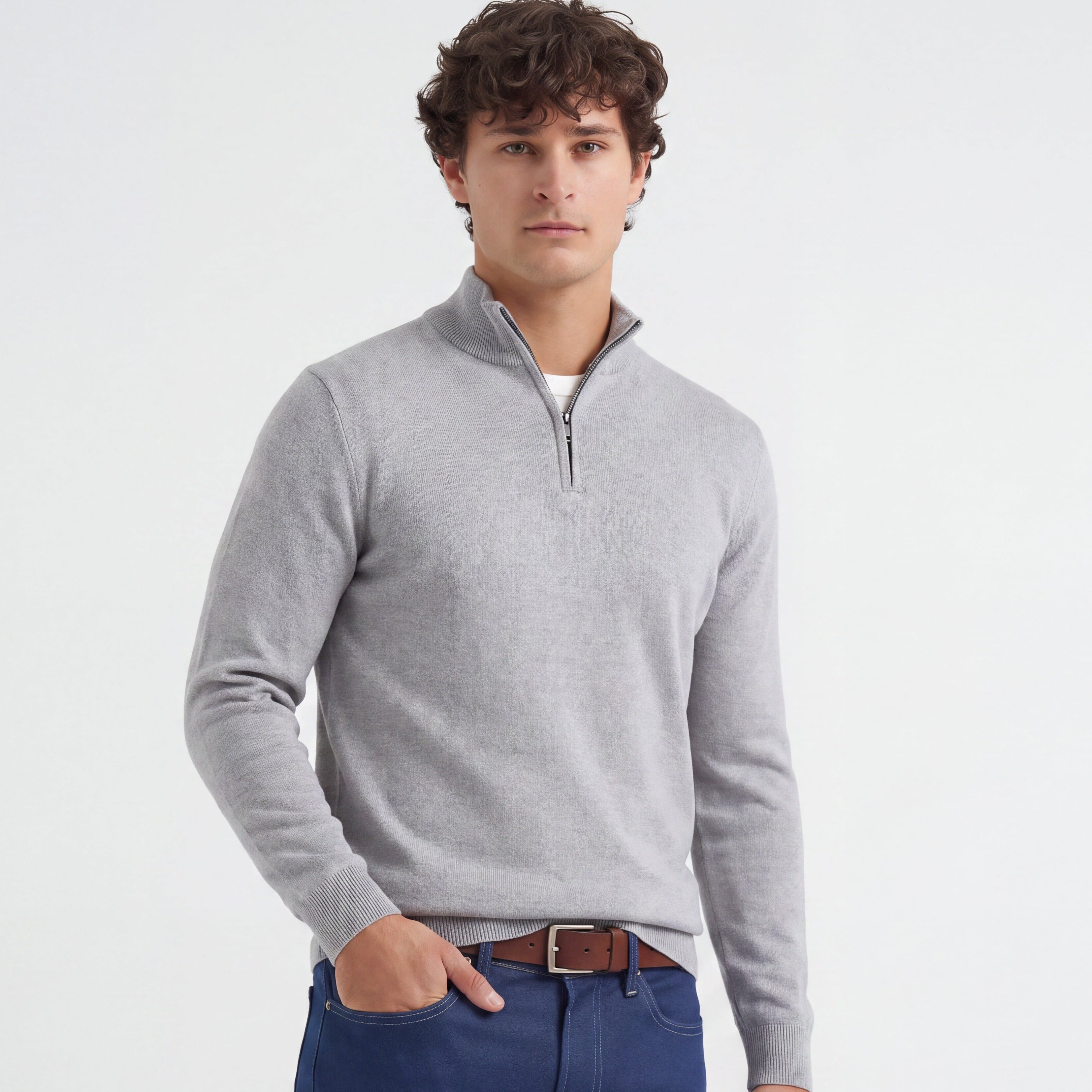 Palm Cove Quarter Zip Knitted Sweater