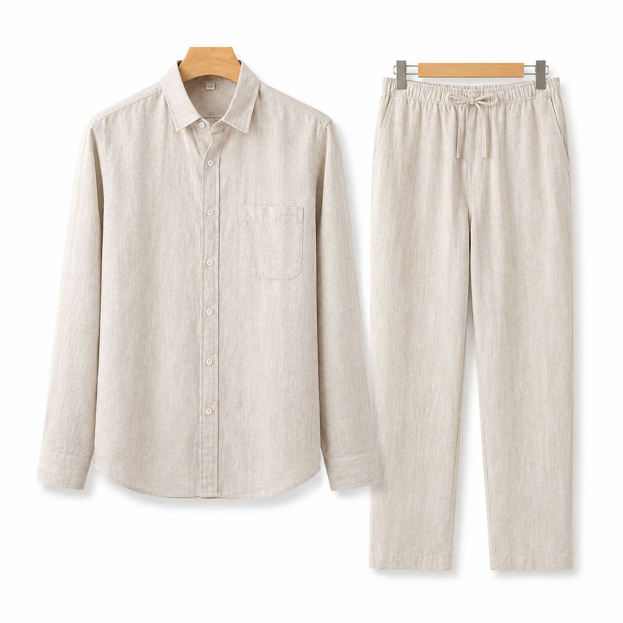Old Money Long Sleeve Linen Combo