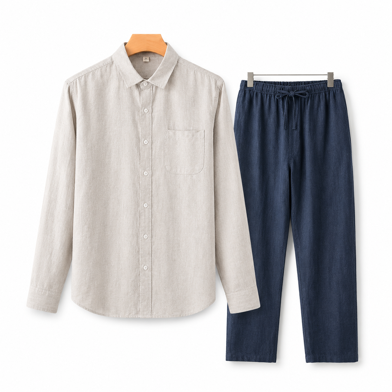 Old Money Long Sleeve Linen Combo