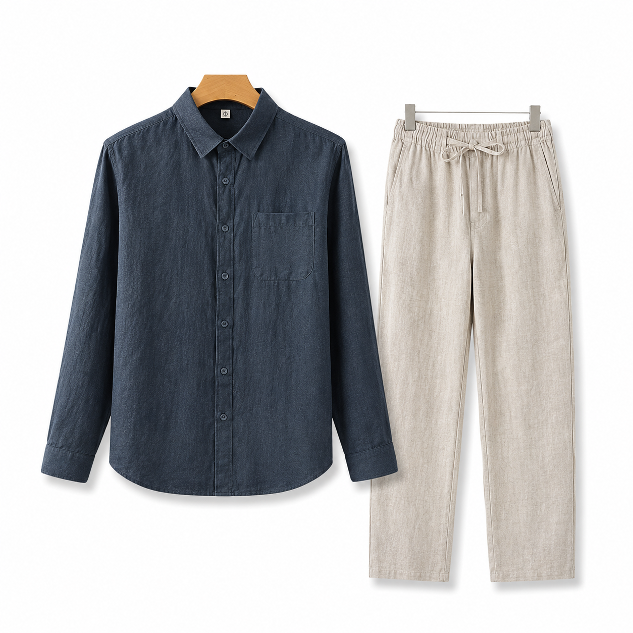 Old Money Long Sleeve Linen Combo
