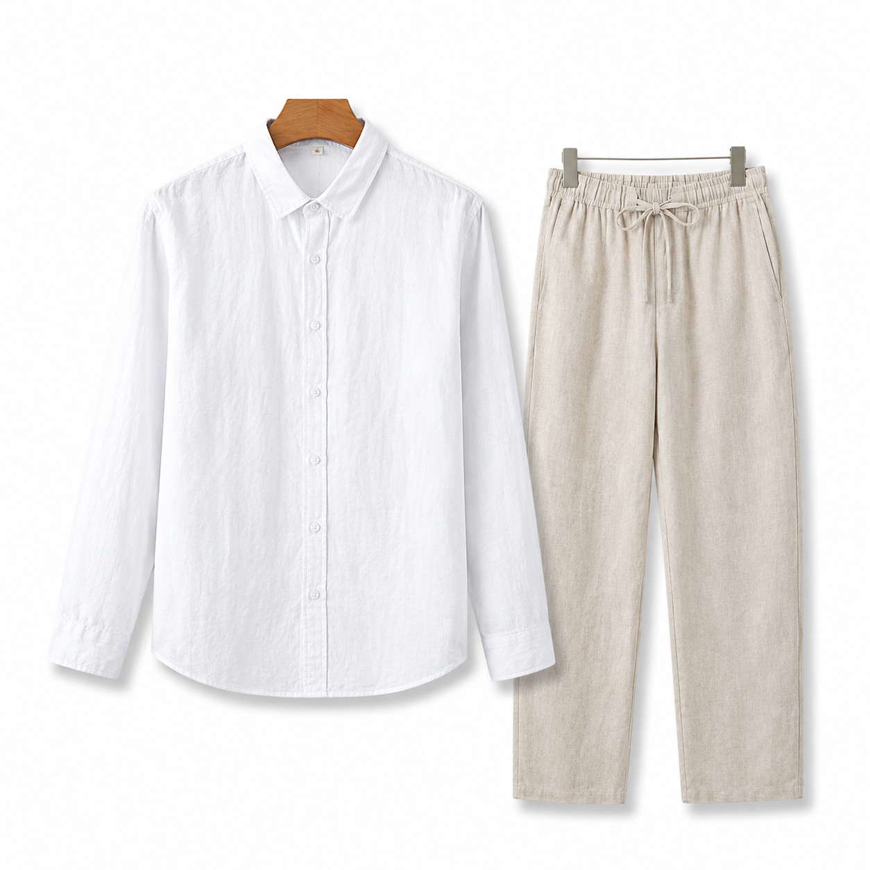 Old Money Long Sleeve Linen Combo