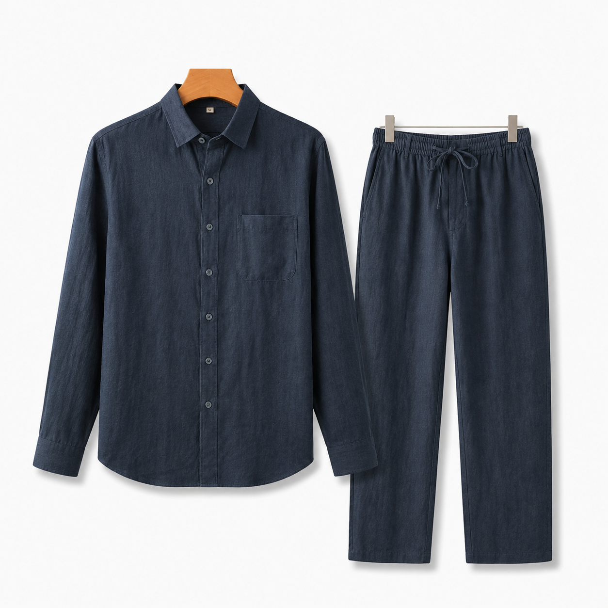 Old Money Long Sleeve Linen Combo