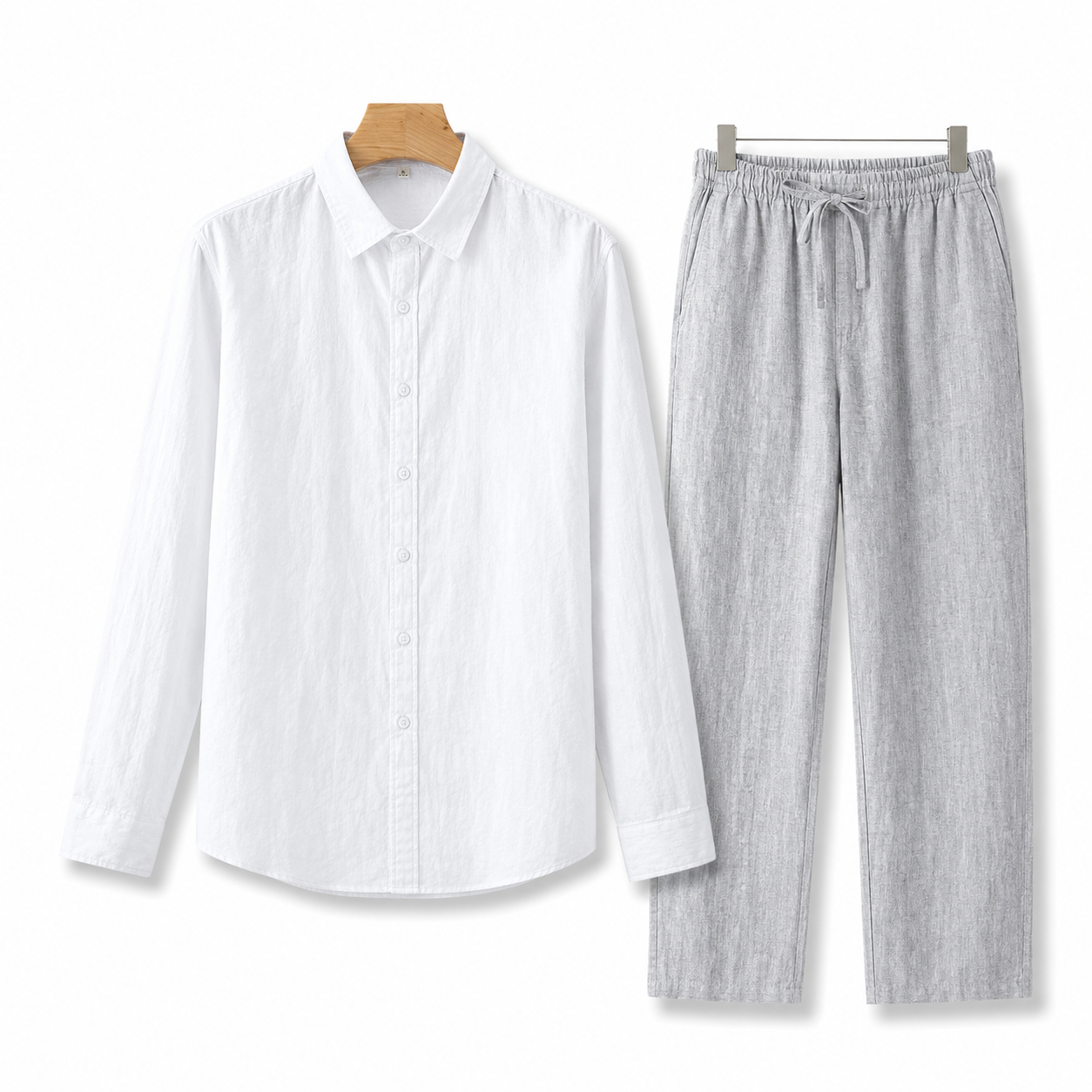 Old Money Long Sleeve Linen Combo