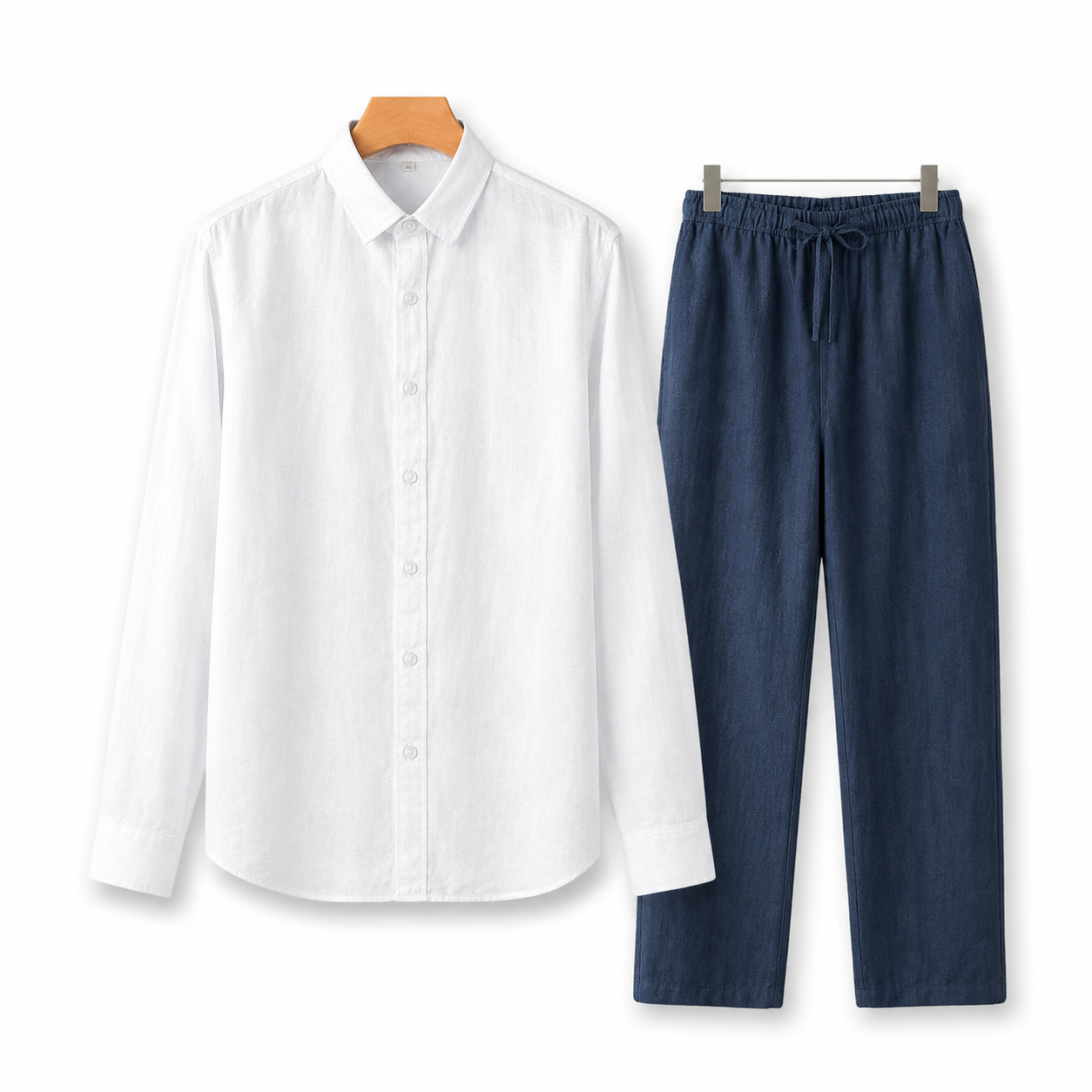 Old Money Long Sleeve Linen Combo