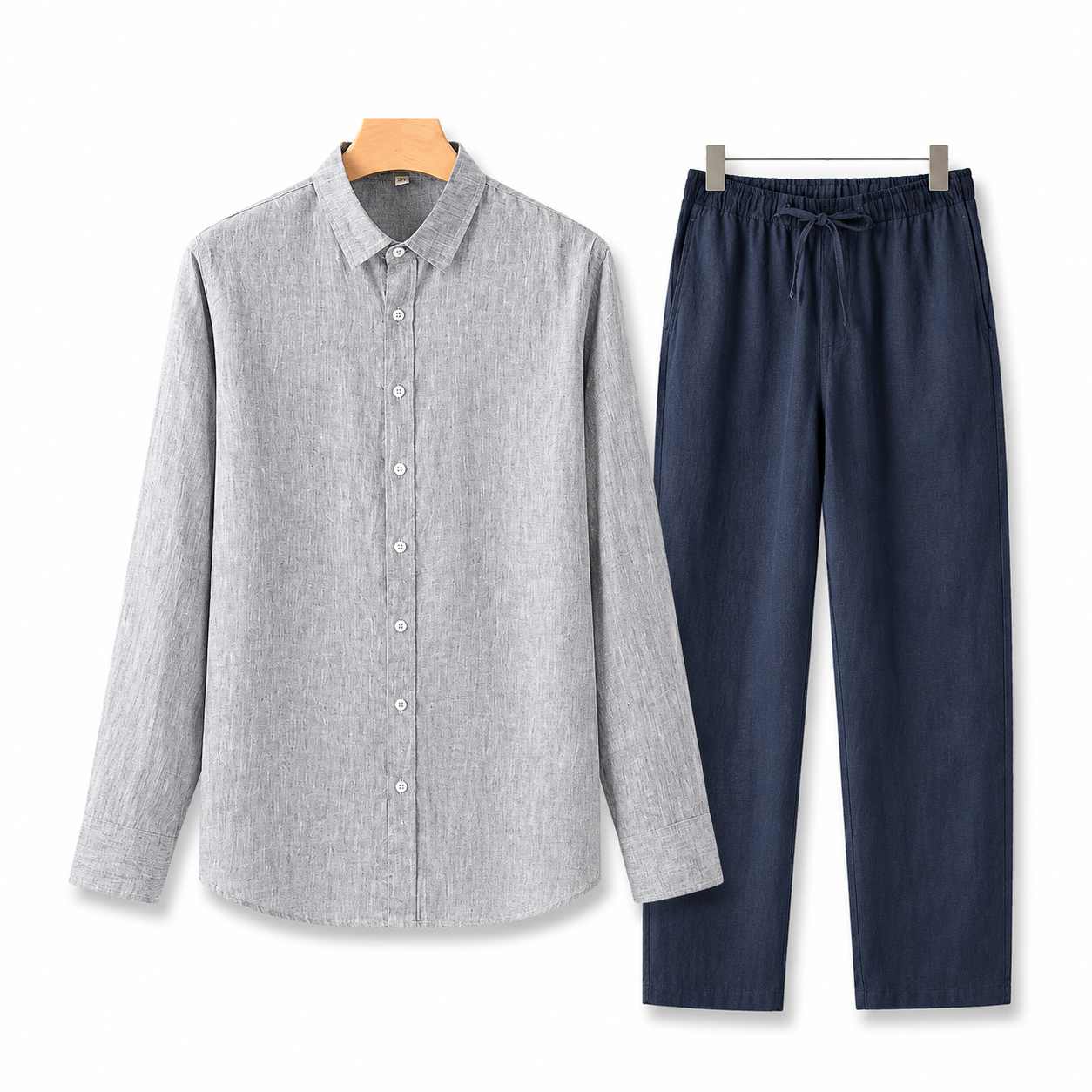 Old Money Long Sleeve Linen Combo