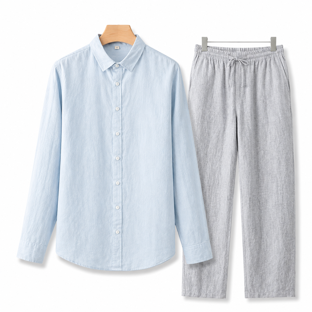 Old Money Long Sleeve Linen Combo