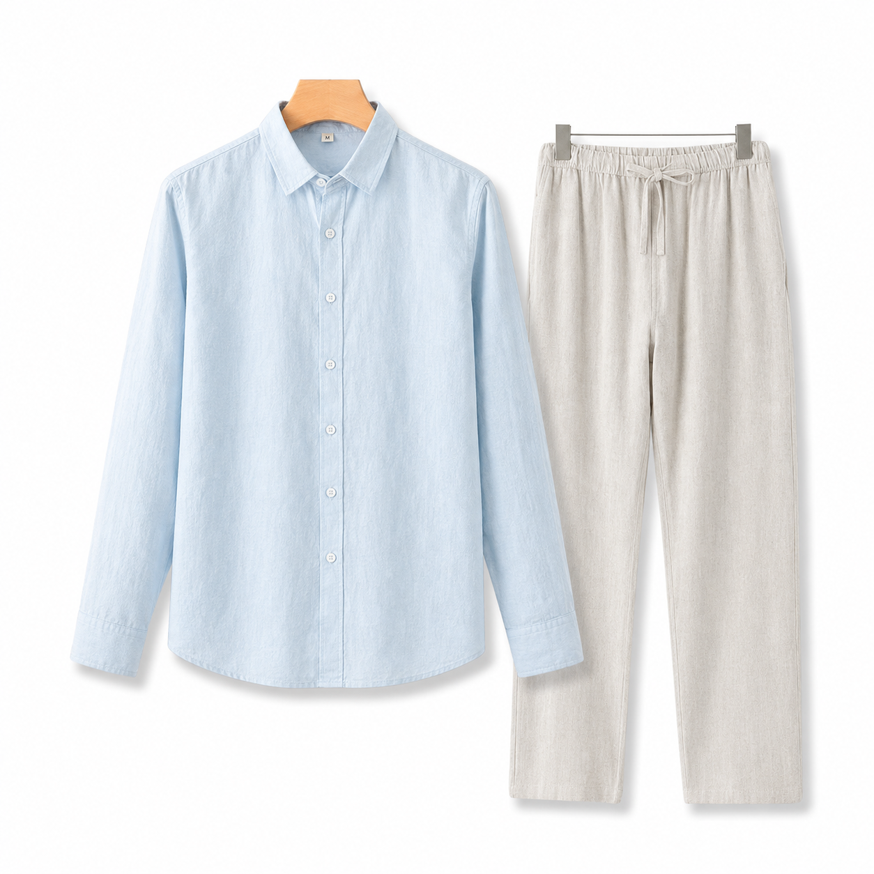 Old Money Long Sleeve Linen Combo