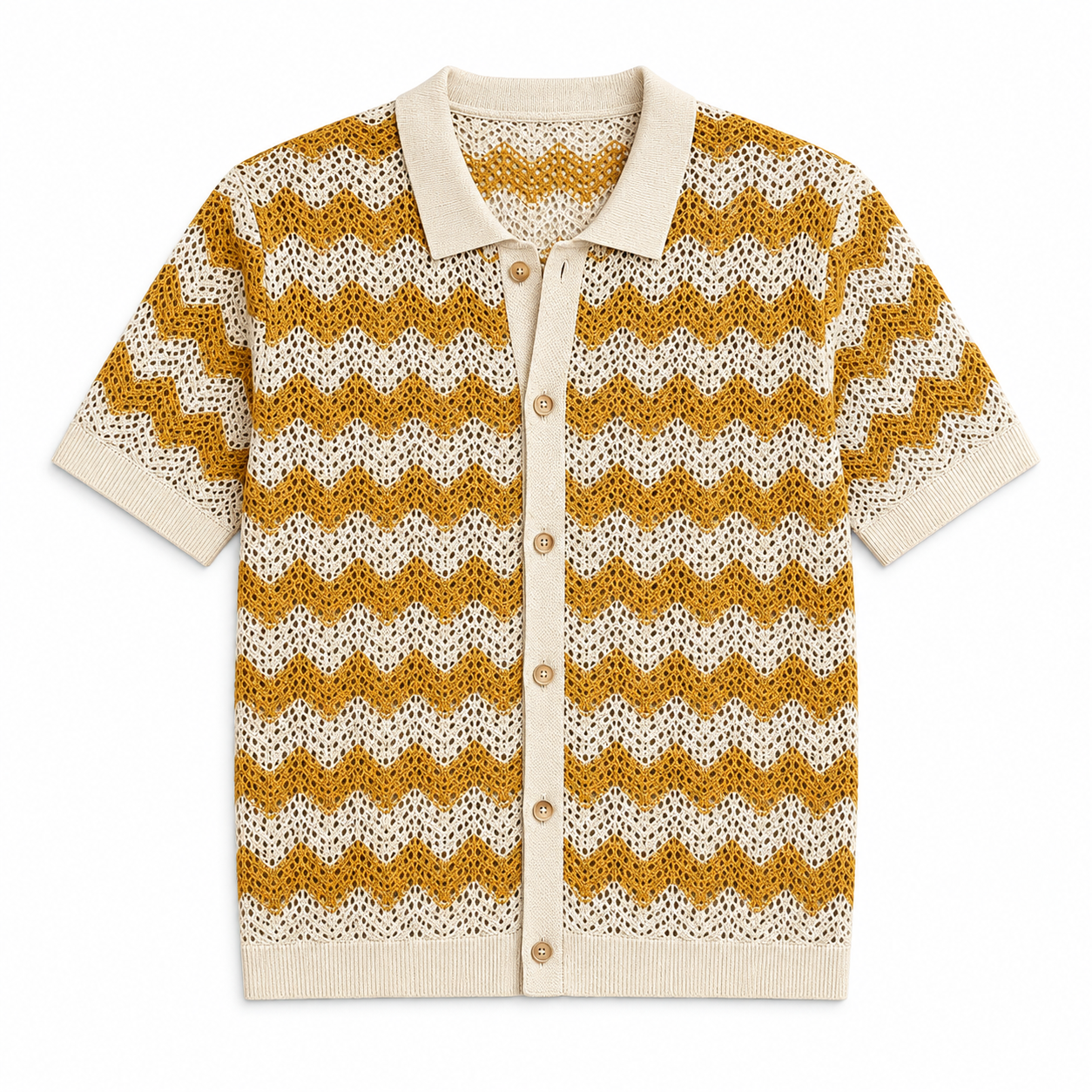 Mizzoni Knitted Button Down Polo