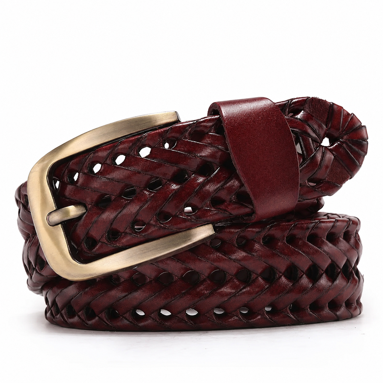 Bella Vista Woven Leather Belt