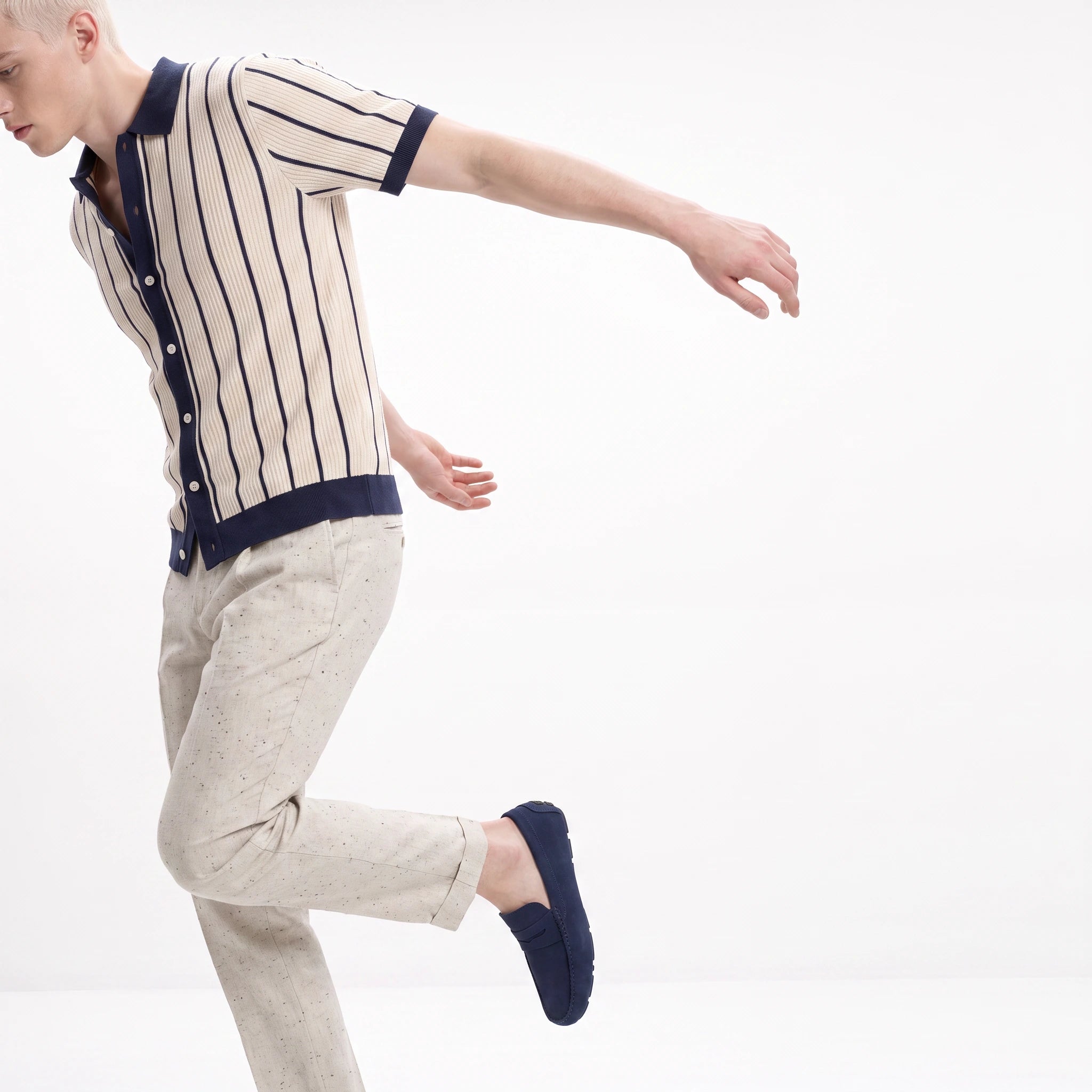 Southampton Knitted Button Down Polo