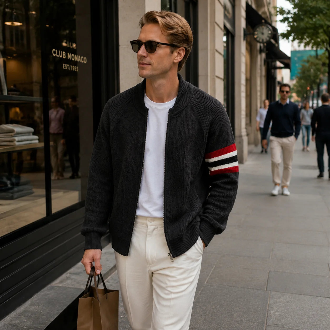 Thomas Knit Zip Cardigan