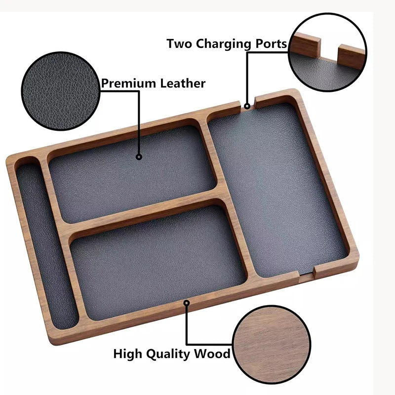 Wooden Valat Organizer Tray