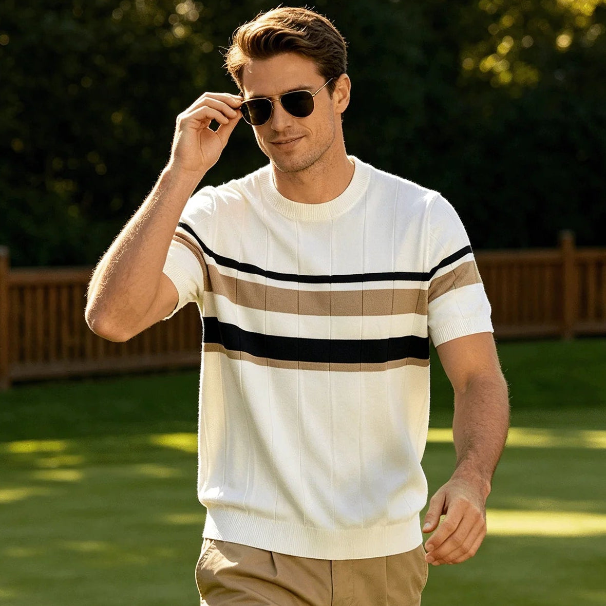Tarragano Knitted Crew Neck Top