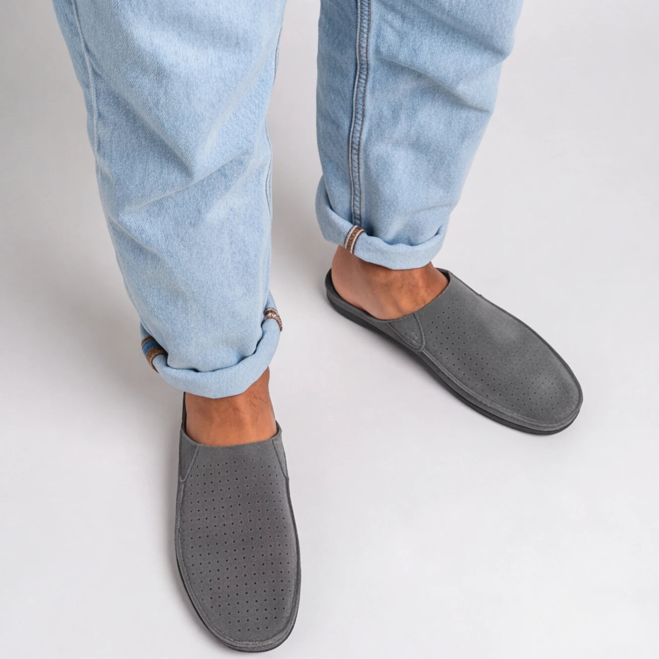 Lission Lambskin Leather Slippers