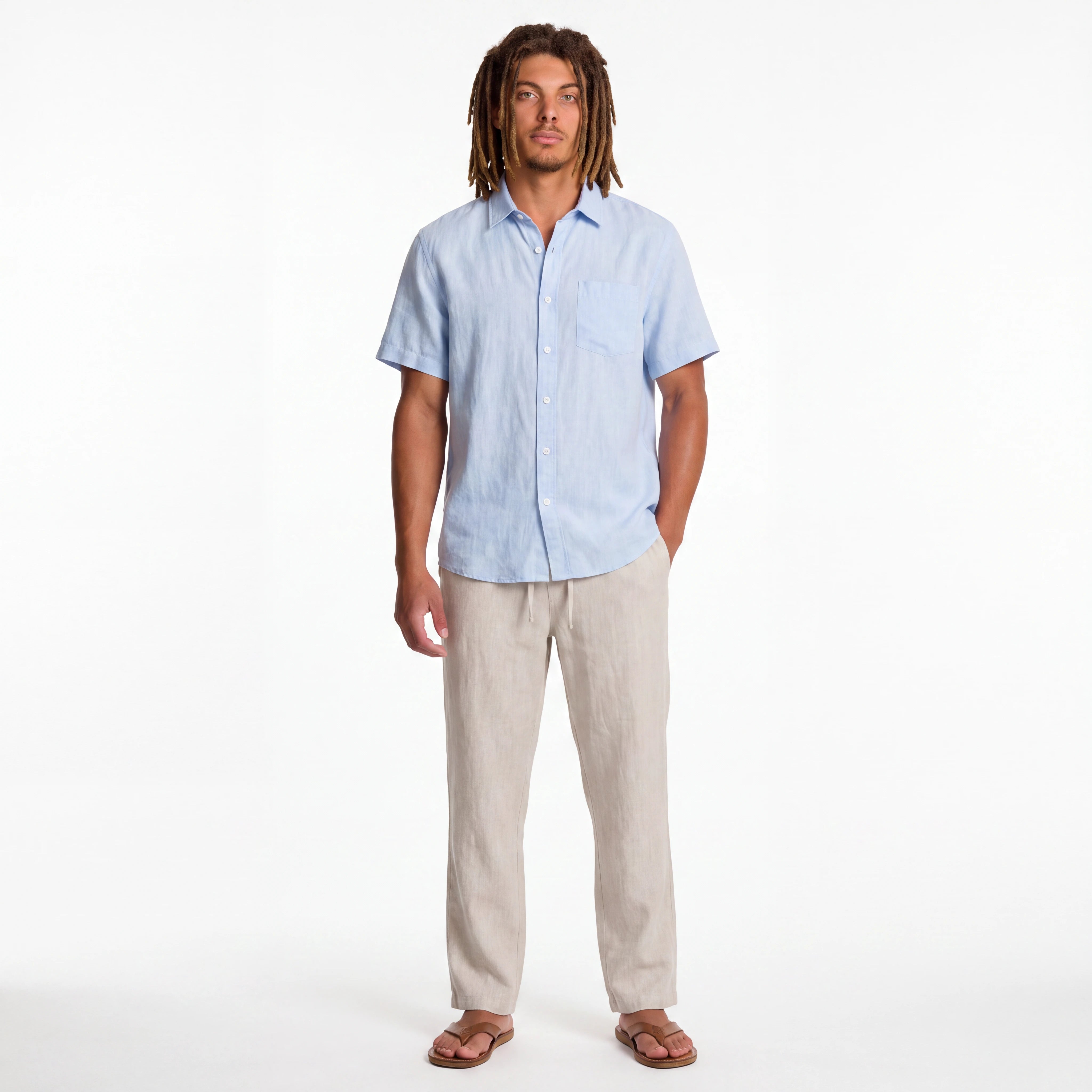 Old Money Linen Resort Combo - Short Sleeve