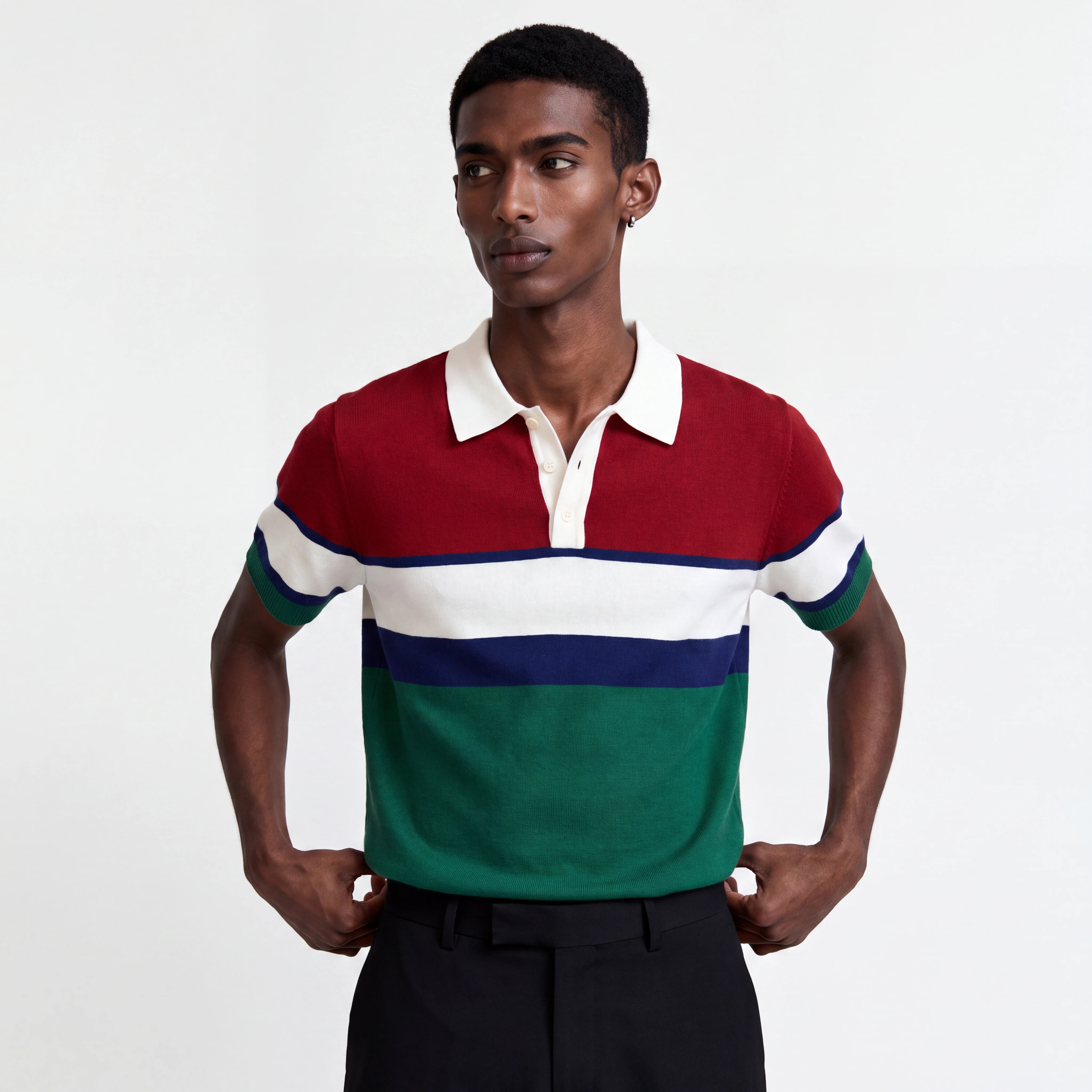 Antala Knitted Polo Top