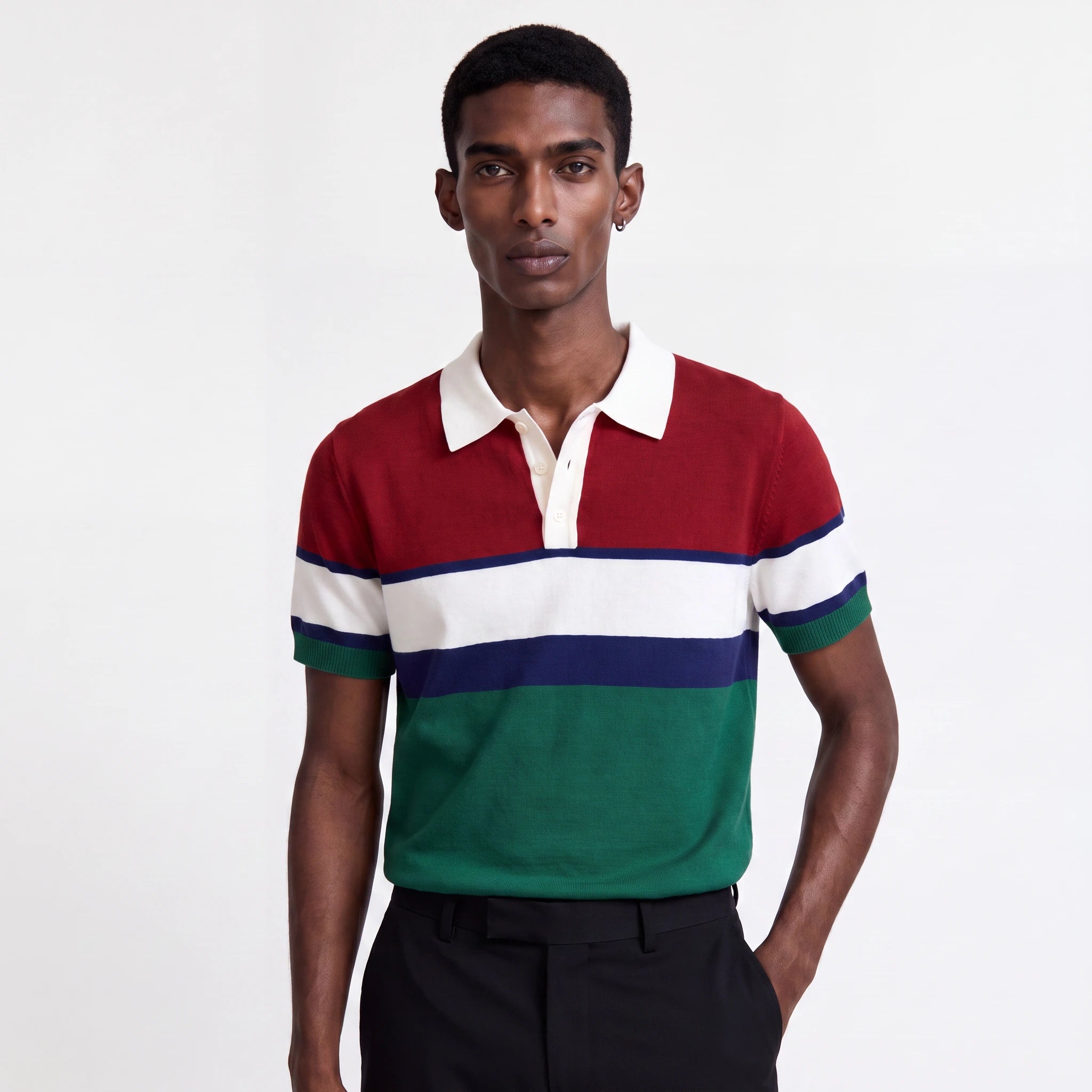 Antala Knitted Polo Top