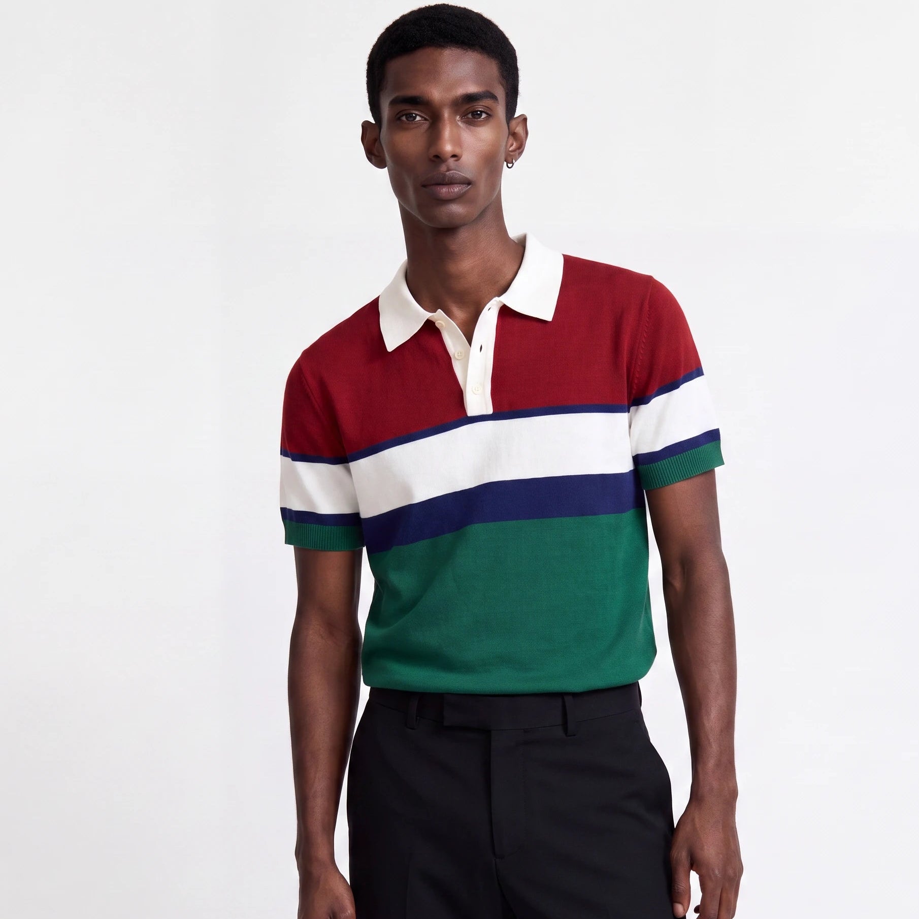 Antala Knitted Polo Top
