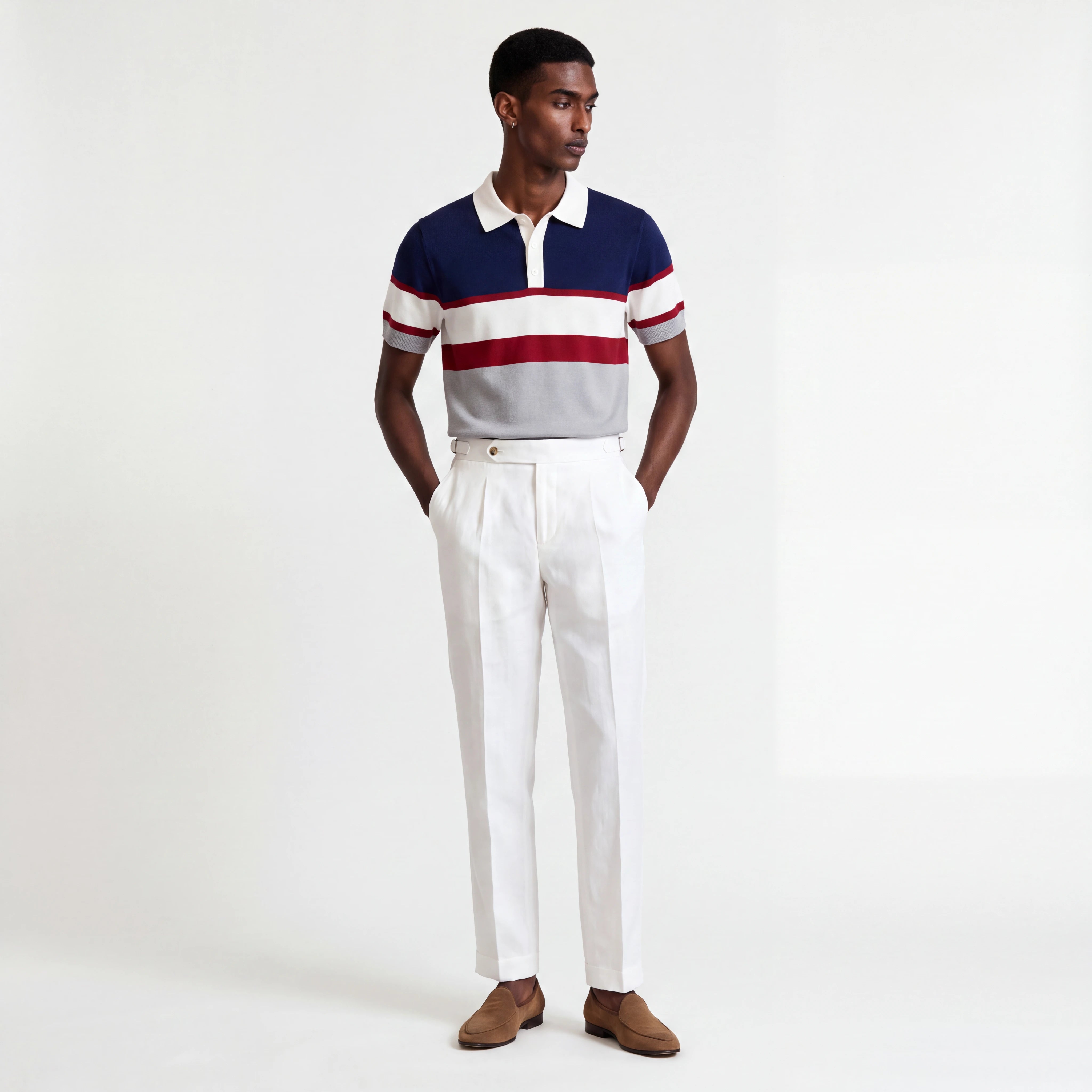 Antala Knitted Polo Top