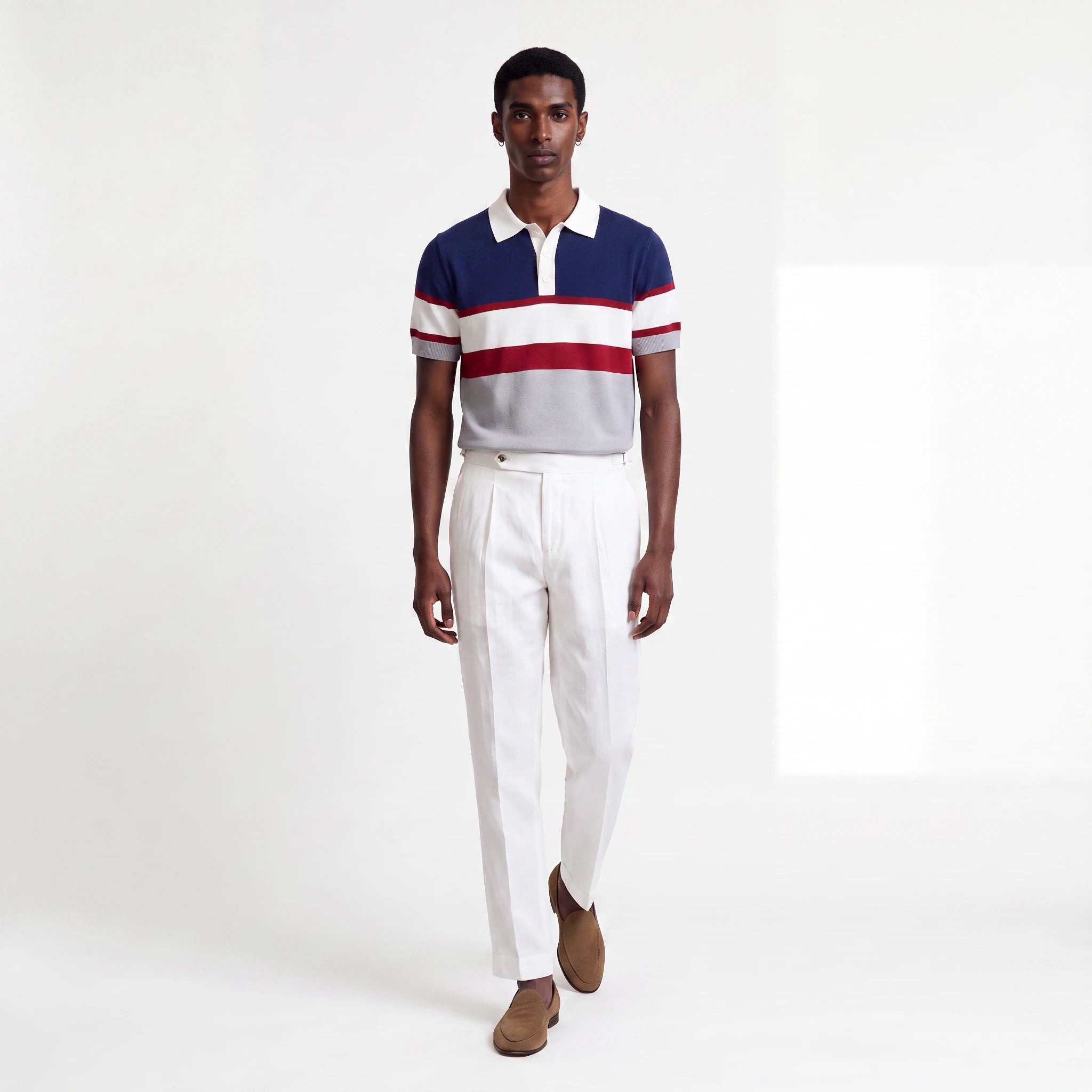Antala Knitted Polo Top