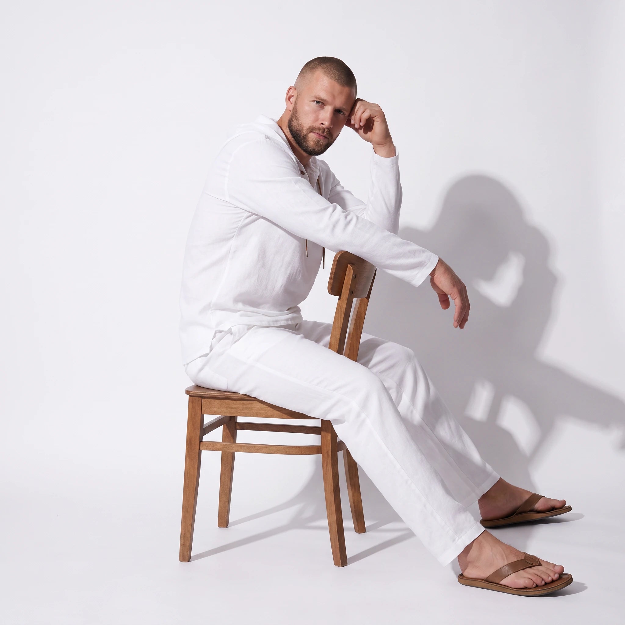Barcelona Linen Henley Set