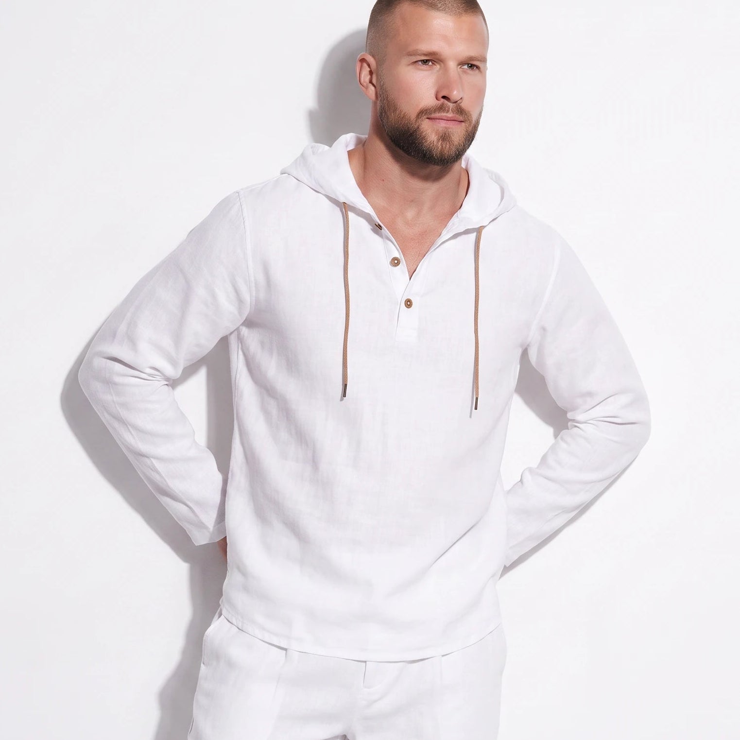 Barcelona Linen Henley Set