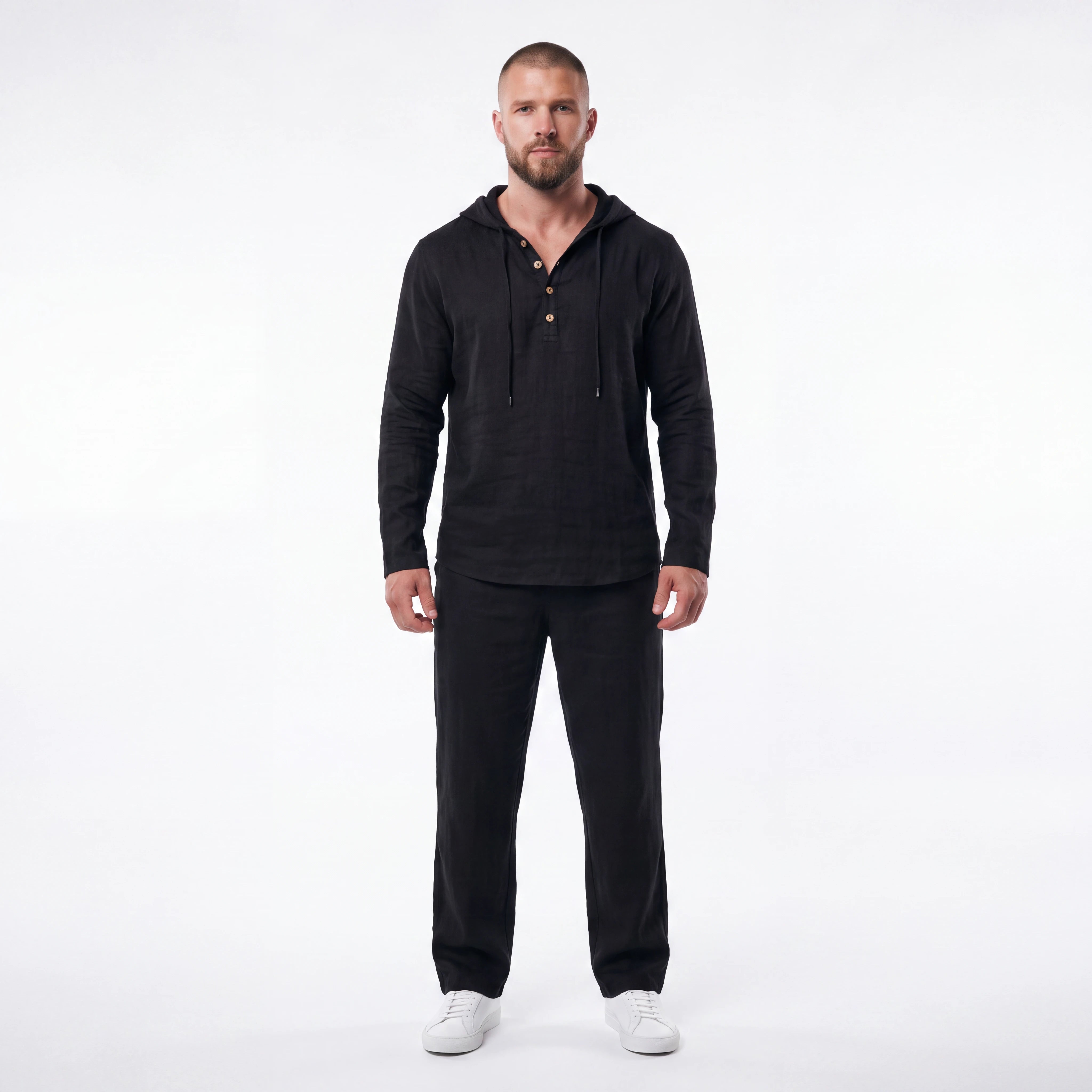 Barcelona Linen Henley Set