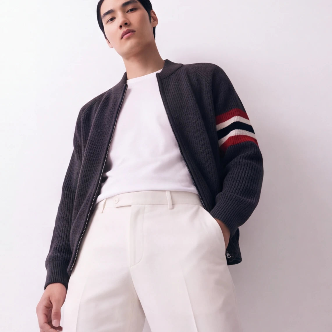 Thomas Knit Zip Cardigan