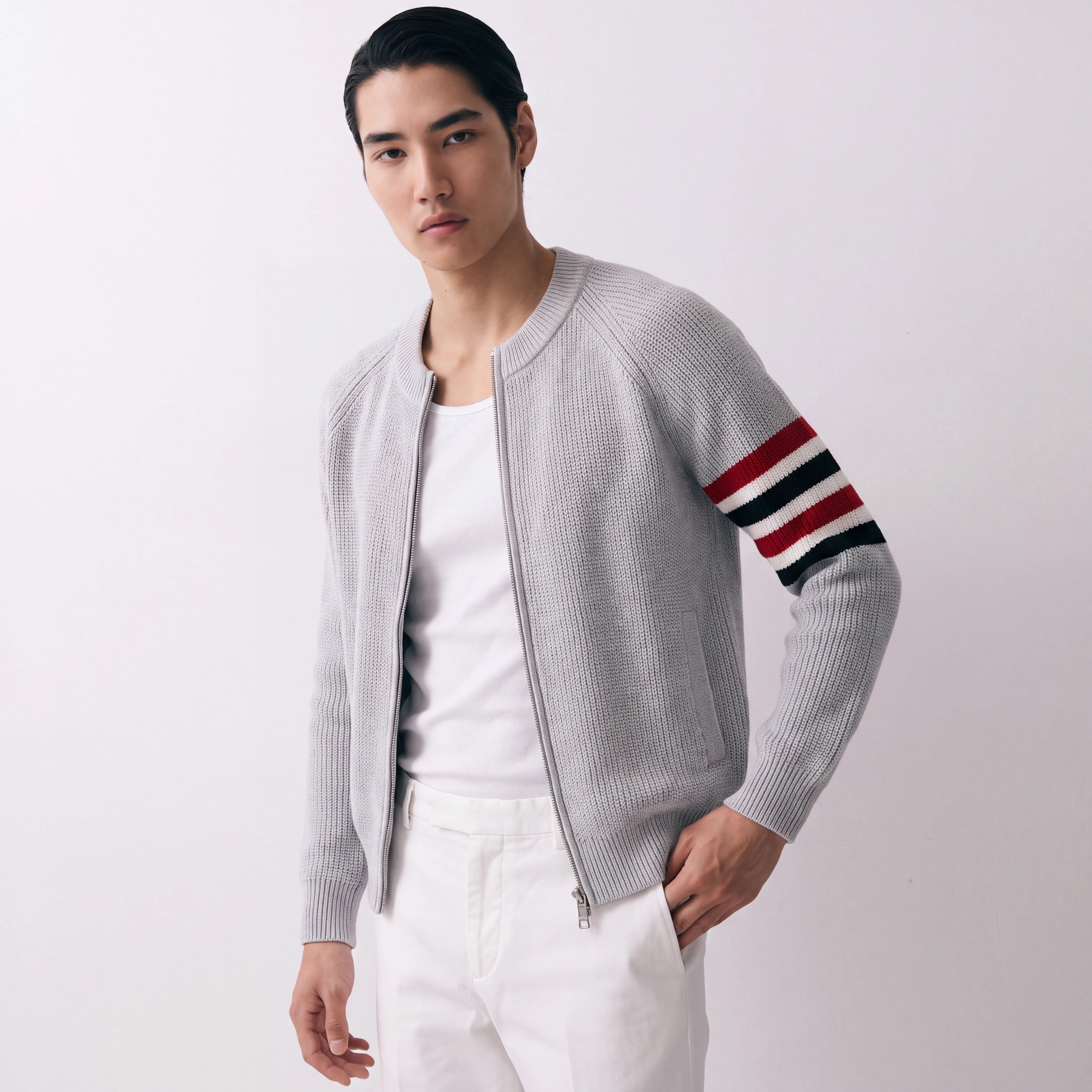 Thomas Knit Zip Cardigan