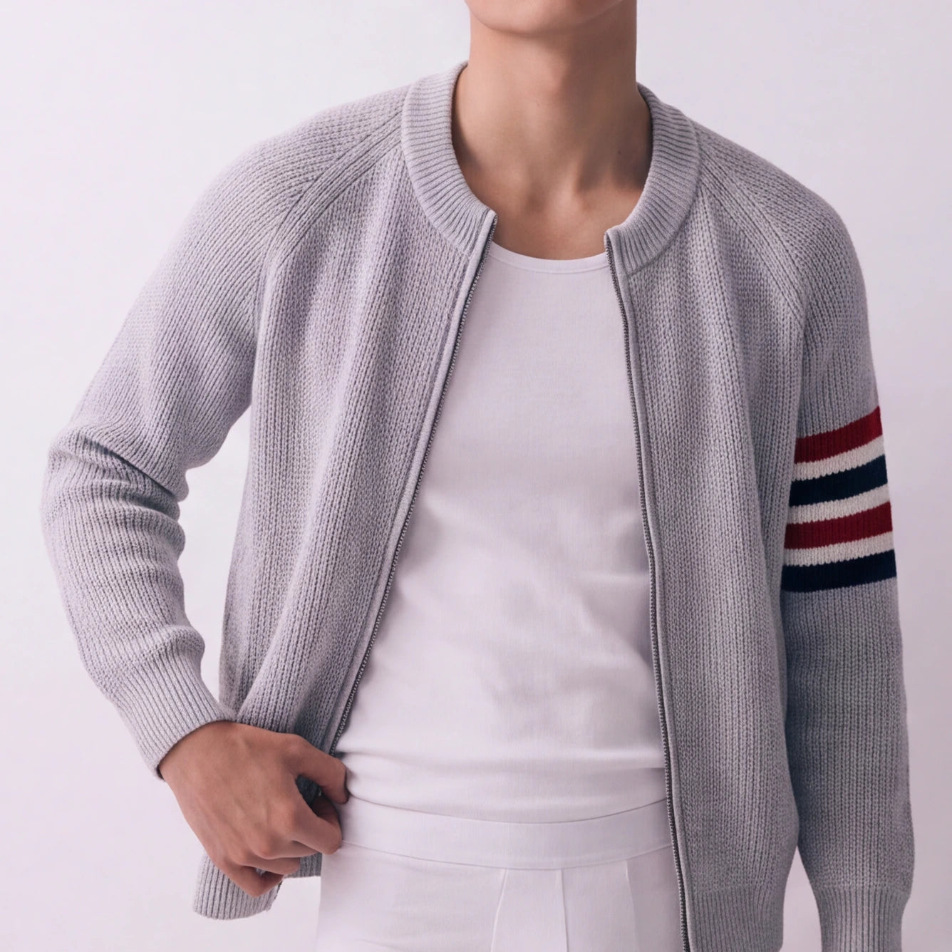 Thomas Knit Zip Cardigan