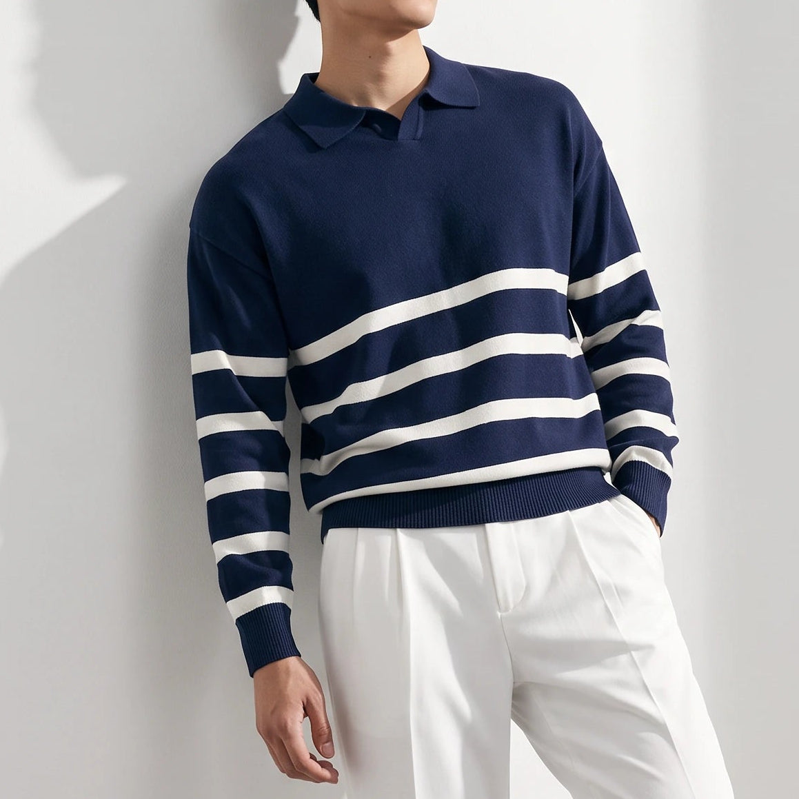 Santiago Long Sleeve Polo Knit