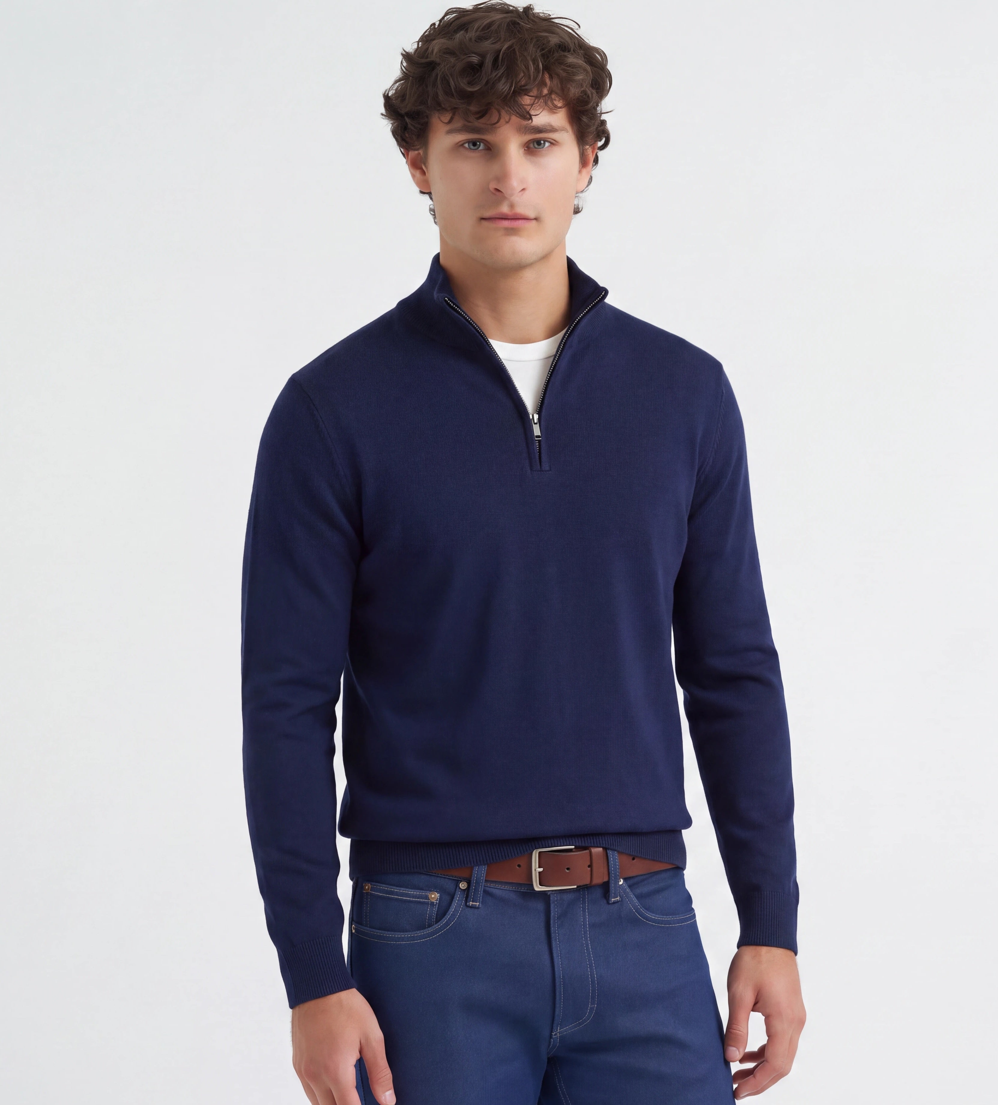 Palm Cove Quarter Zip Knitted Sweater